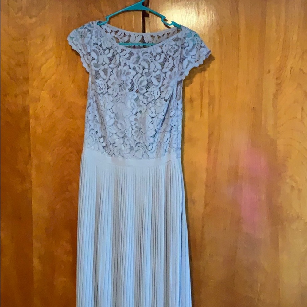 WH long pleated dress